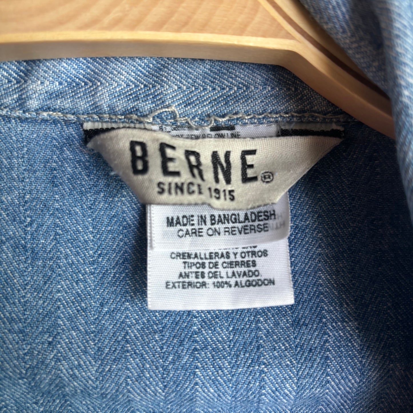 Berne Paint Washed Denim Coveralls