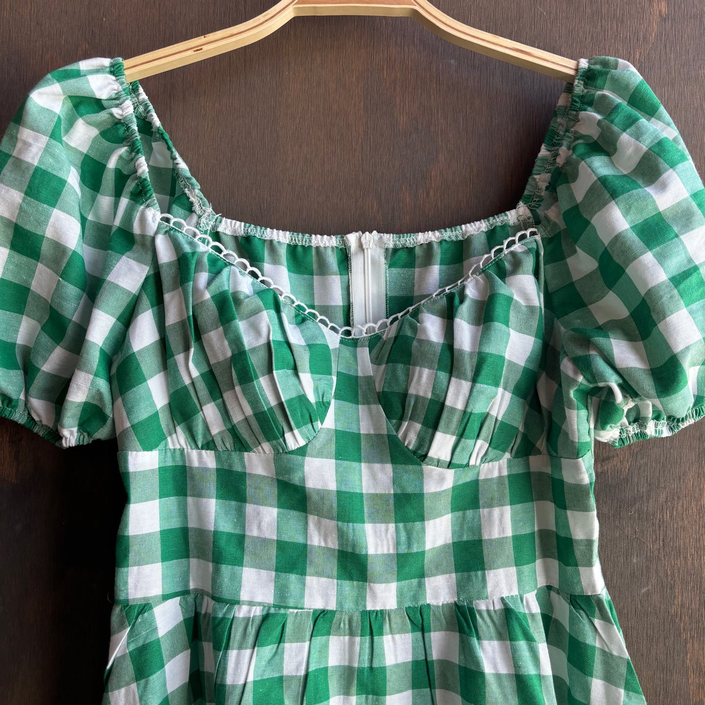 Green Gingham Dress