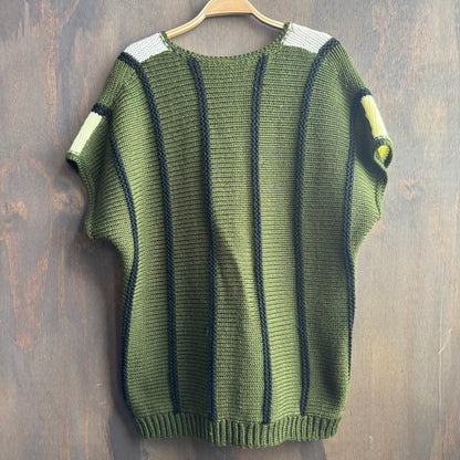 Knit Green Sweater Vest