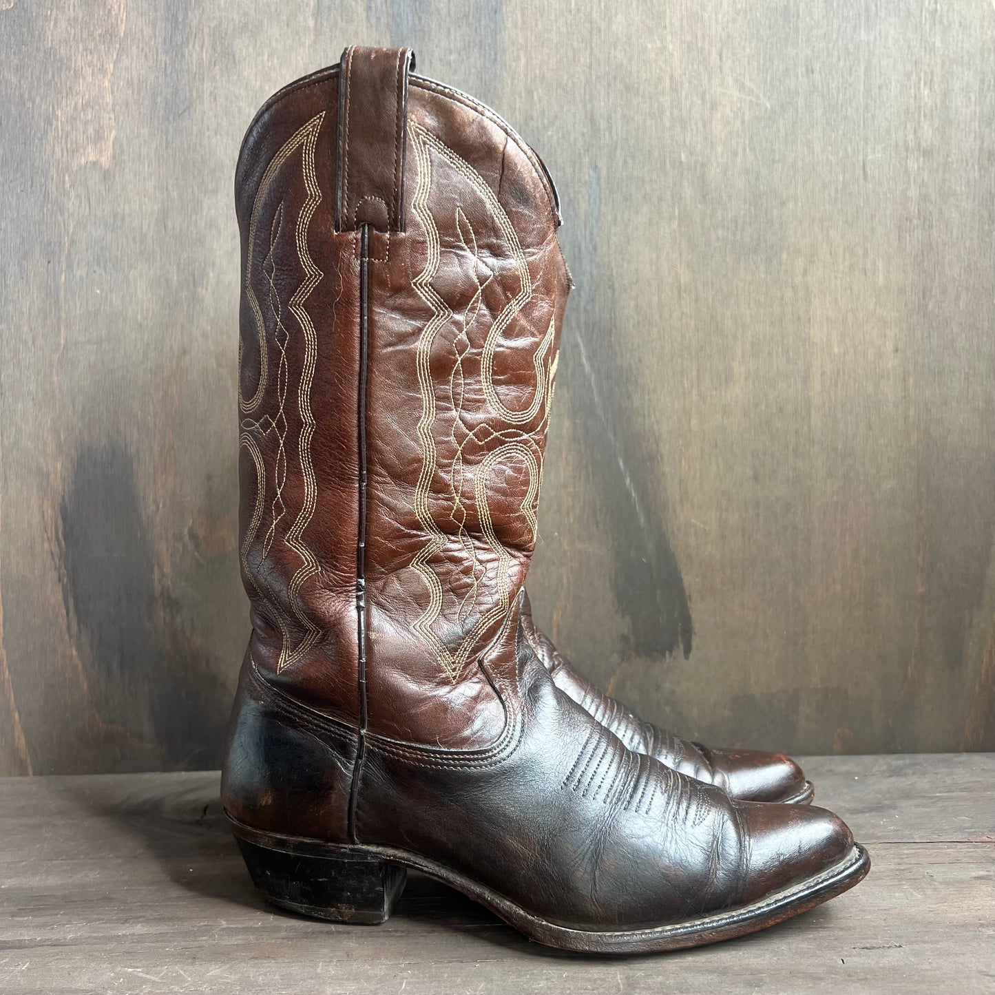 Texas Imperial Dark Brown Cowboy Boots