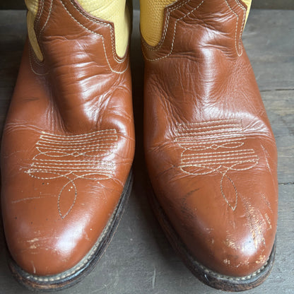 Custom 2-Tone Reptile Boots