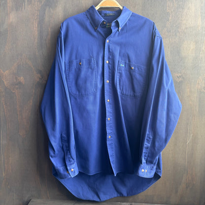 Purple Cotton Button Up