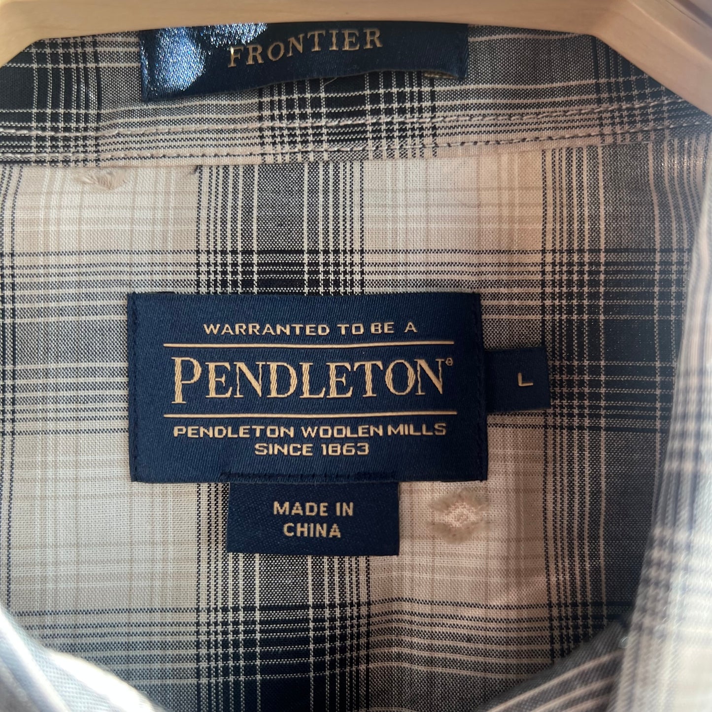 Pendelton Plaid Pearl Snap Button Up