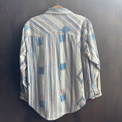 Vintage Pastel Flannel Button Up