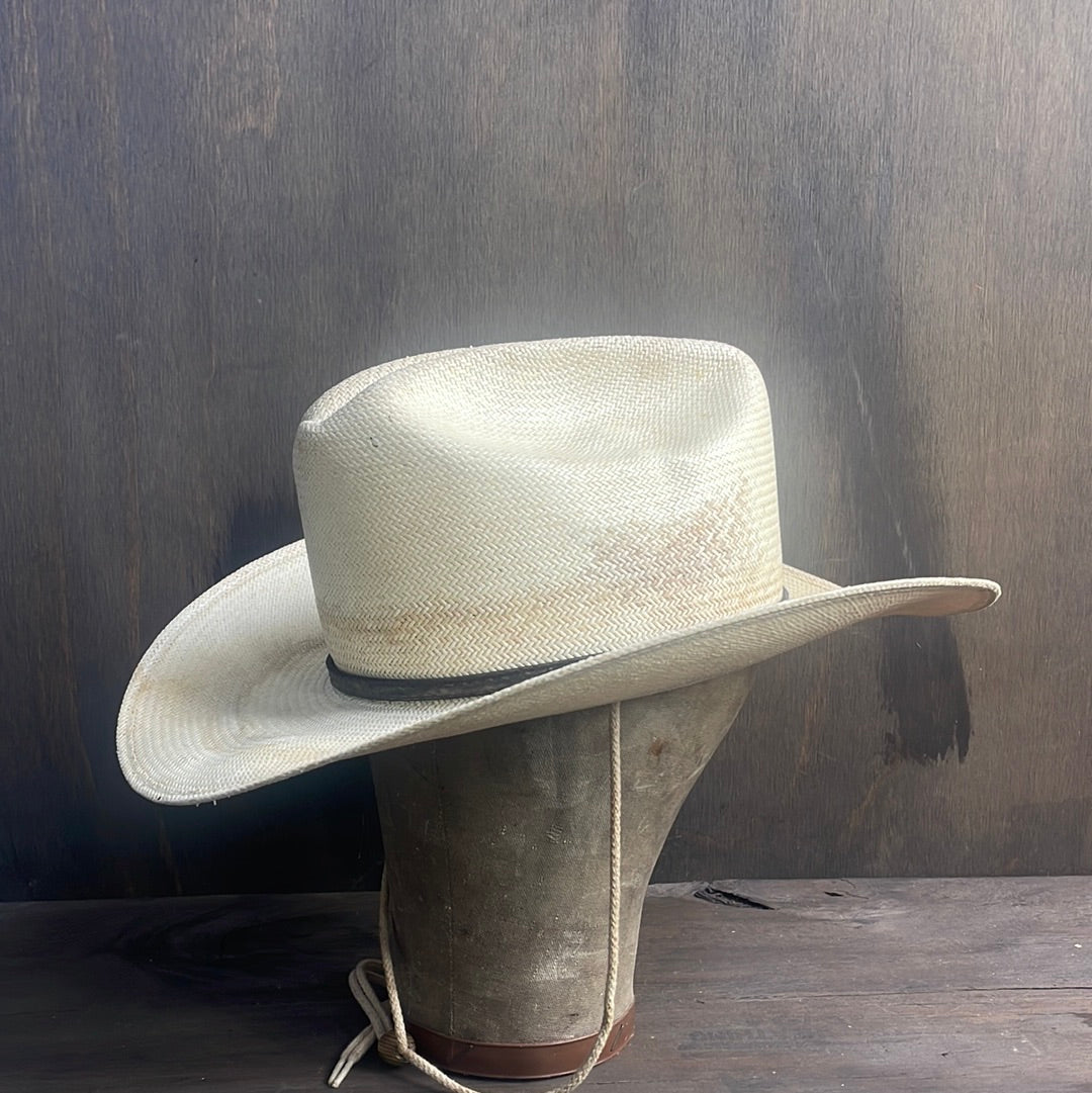 Resistol Straw Hat with Chin Straps