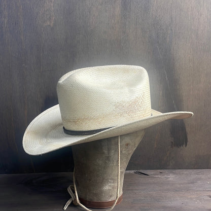 Resistol Straw Hat with Chin Straps