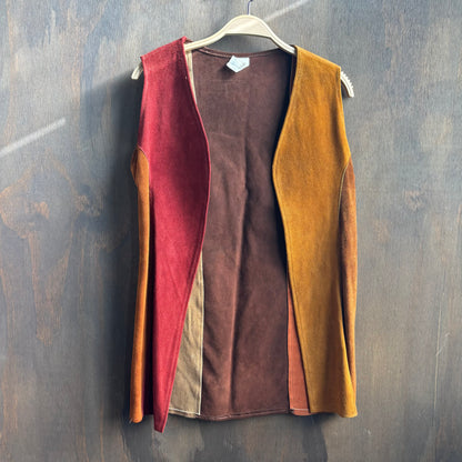 Custom Paneled Leather Vest