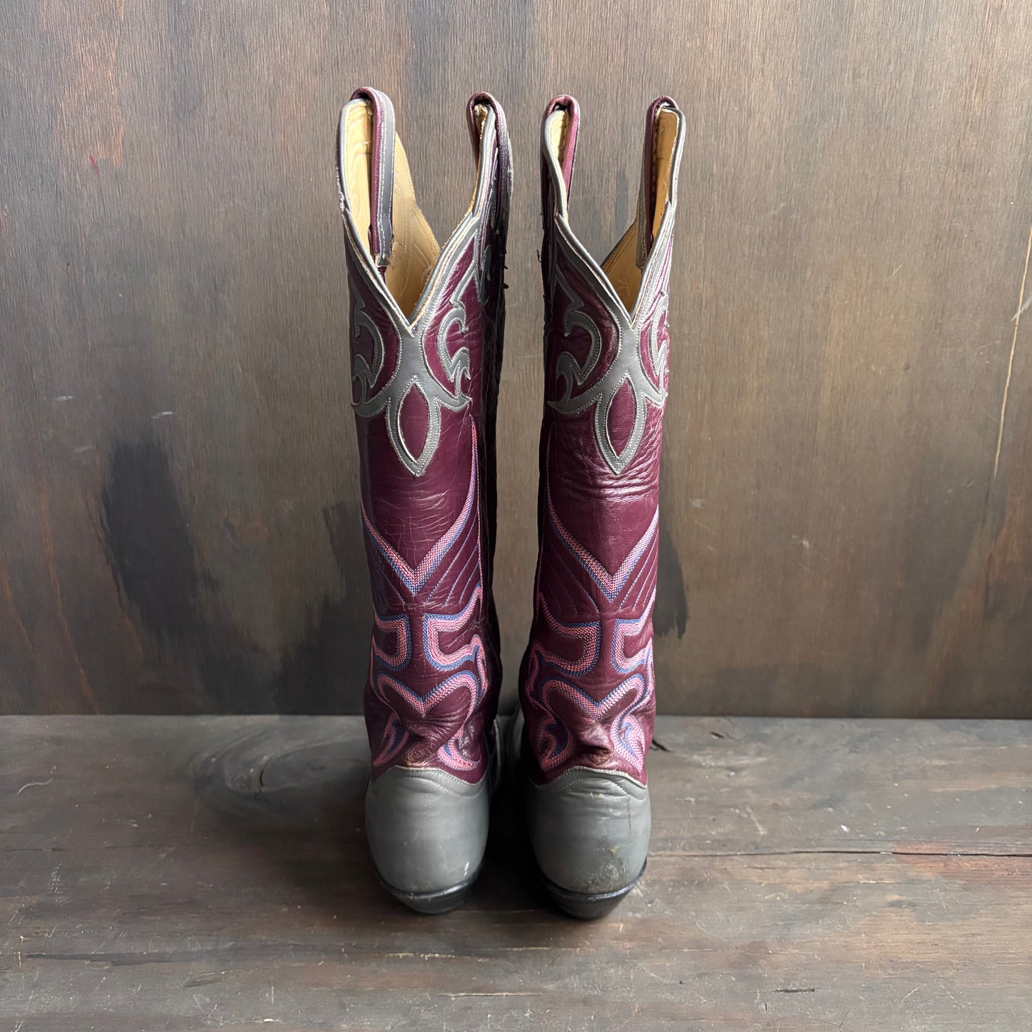 Vintage Tony Lama Tall Two-Tone Boots