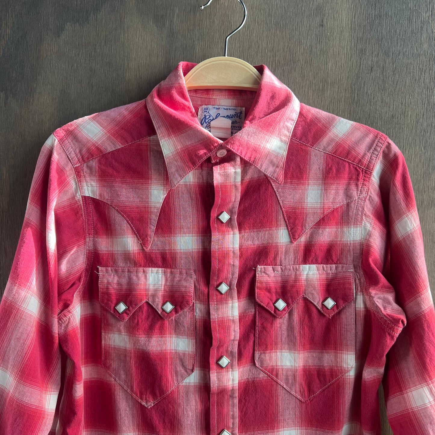 Rockmount Red Plaid Pearl Snap Button Up