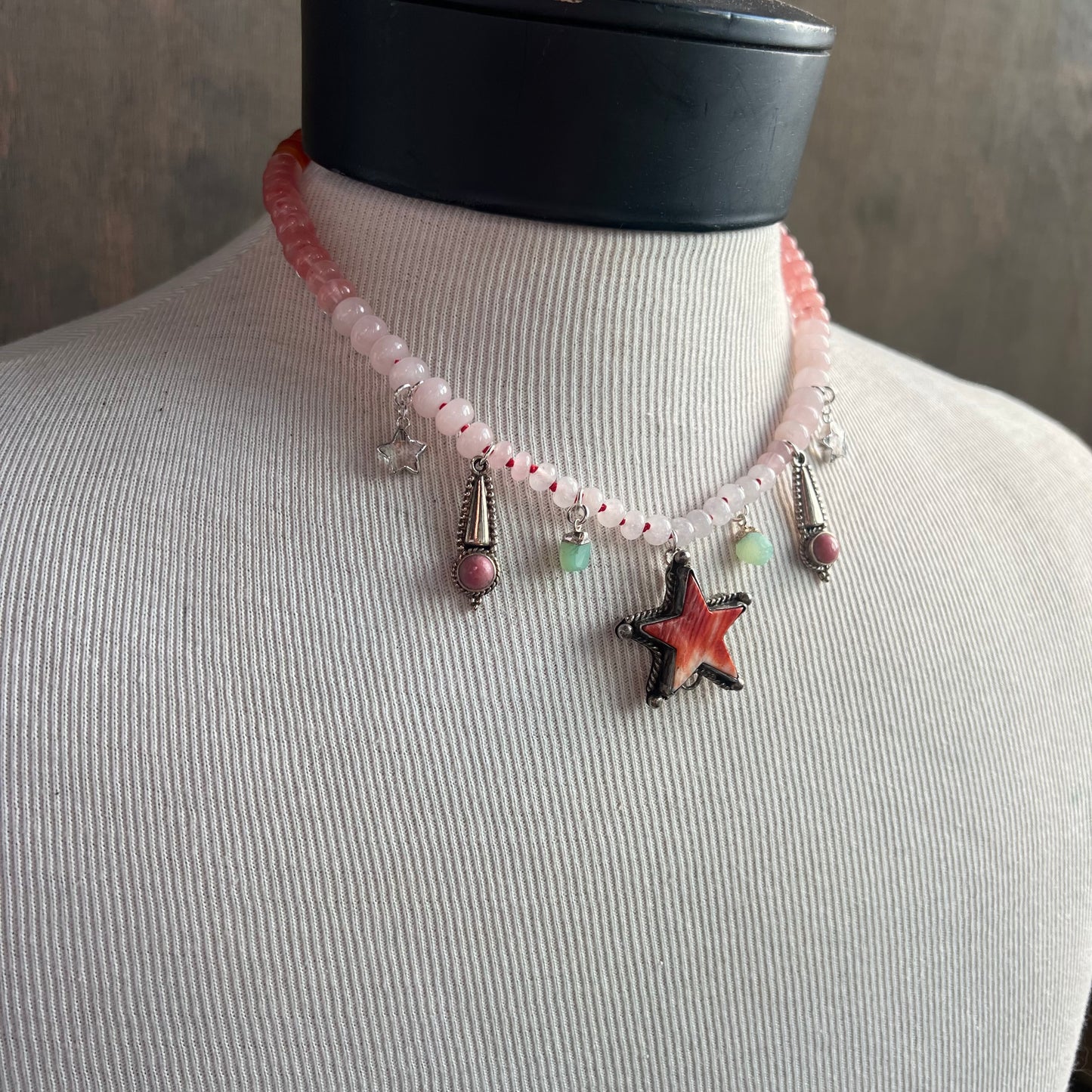 Ostrich Moon Star Necklace