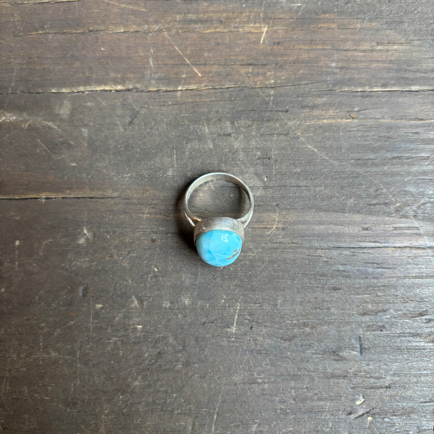 Oval Stone Sterling Silver Ring