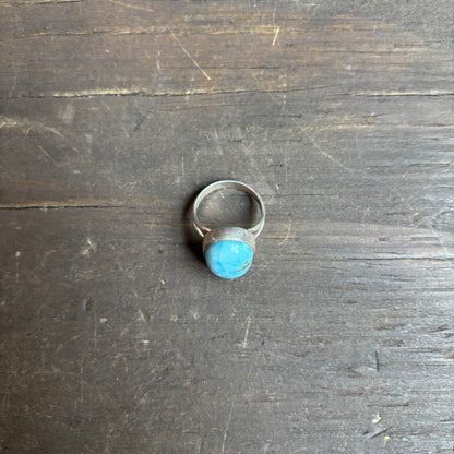 Oval Stone Sterling Silver Ring
