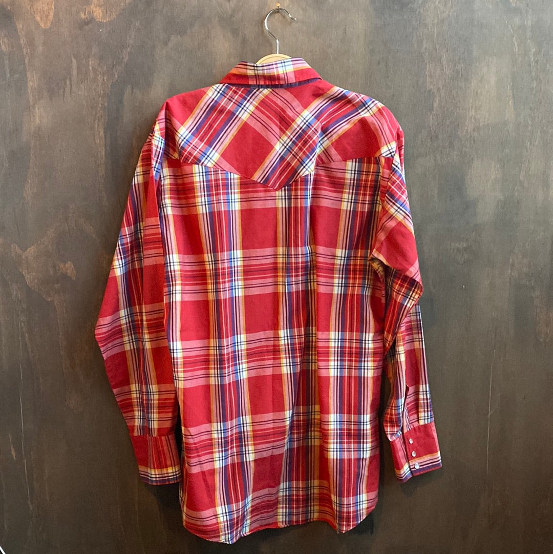 Ranchwear Plaid Pearl Snap