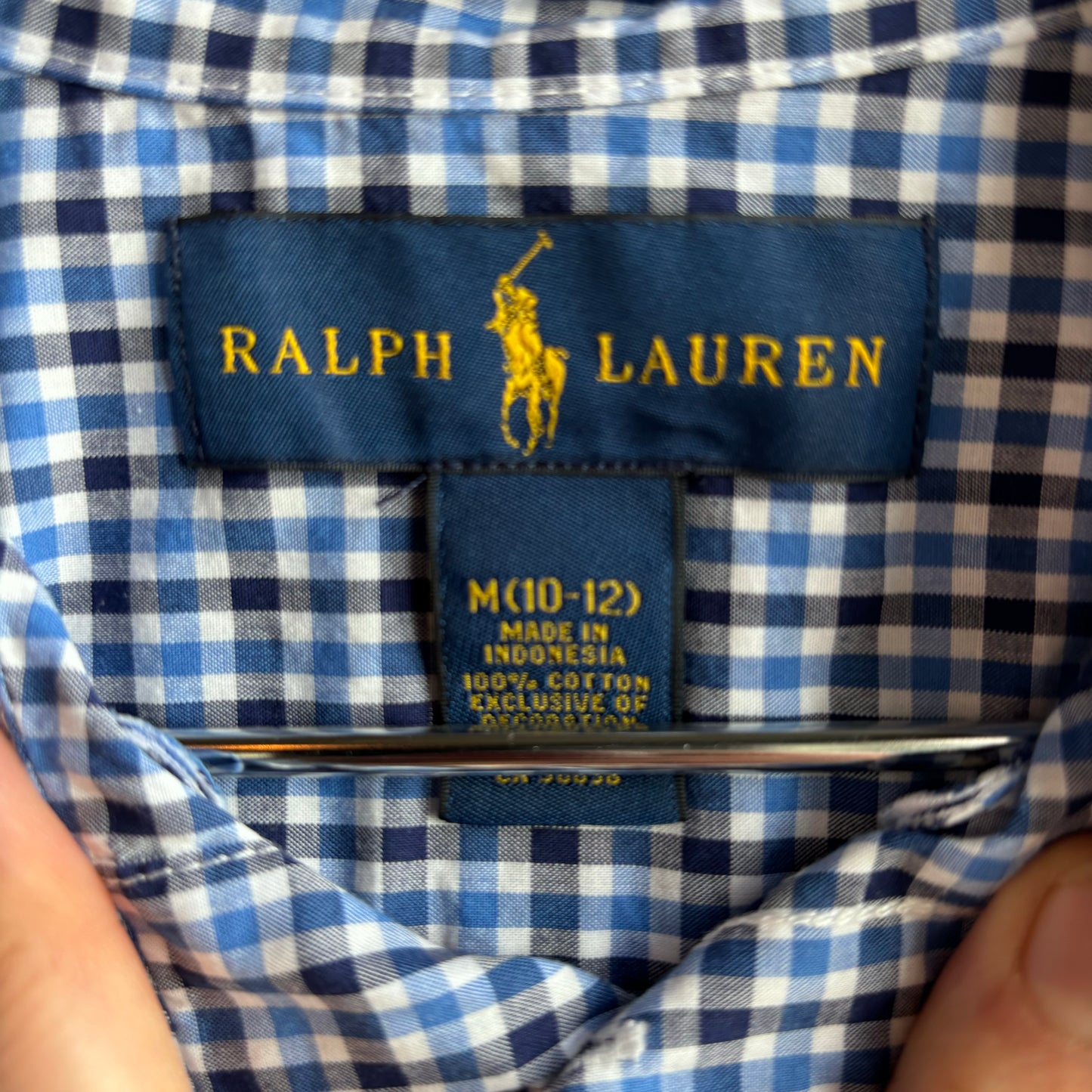 Ralph Lauren Kids Blue Check Button Up