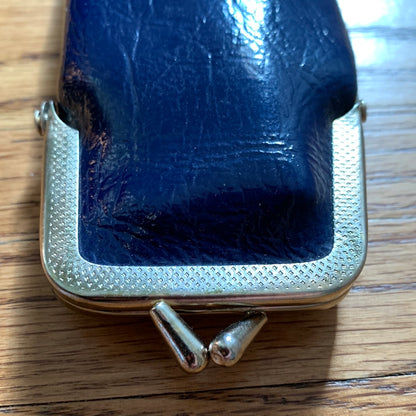 Vintage patent leather comb & mirror case