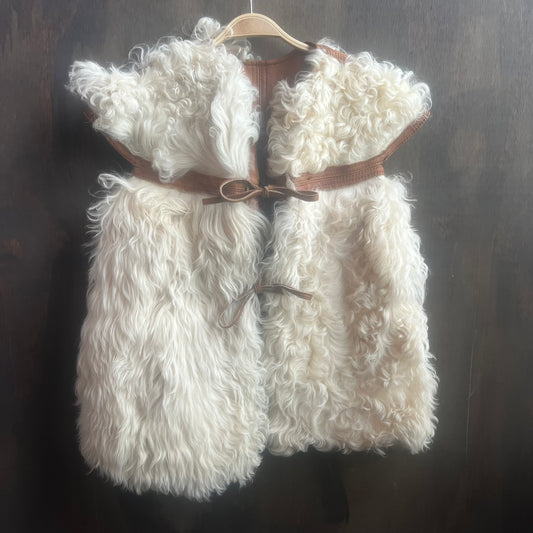 Argentinian Curly Lamb and Leather Reversible Vest