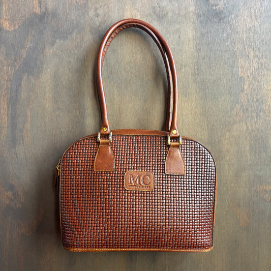 MC Buenos Aires Woven Leather Bag