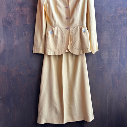 Vintage Yellow Suit Set