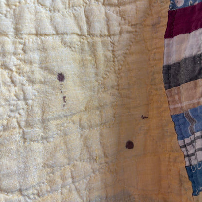 Vintage Yellow Cocoon Quilt Jacket