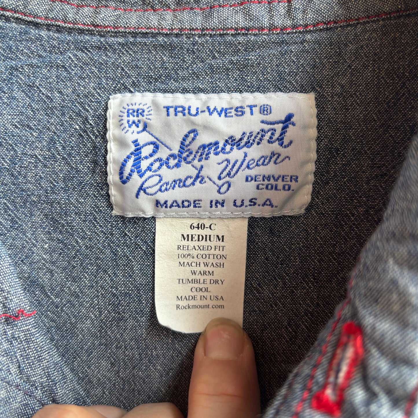 Rockmount Ranchwear Denim Pearl Snap
