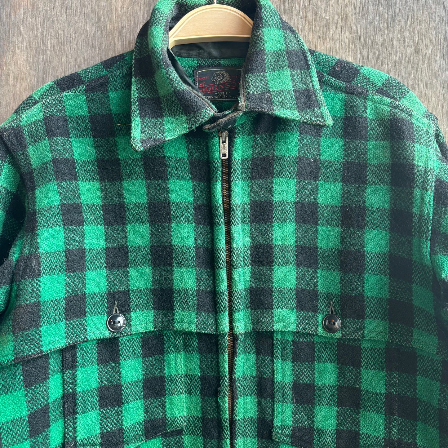 Vintage Johnson Wool Zip Shacket