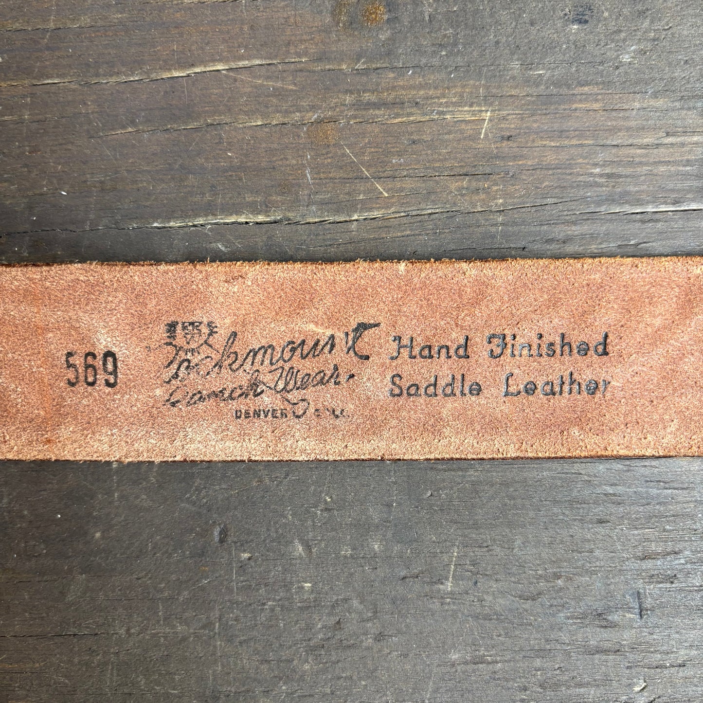 Rockmount Ranch Wear Tan Tooled Leather Belt