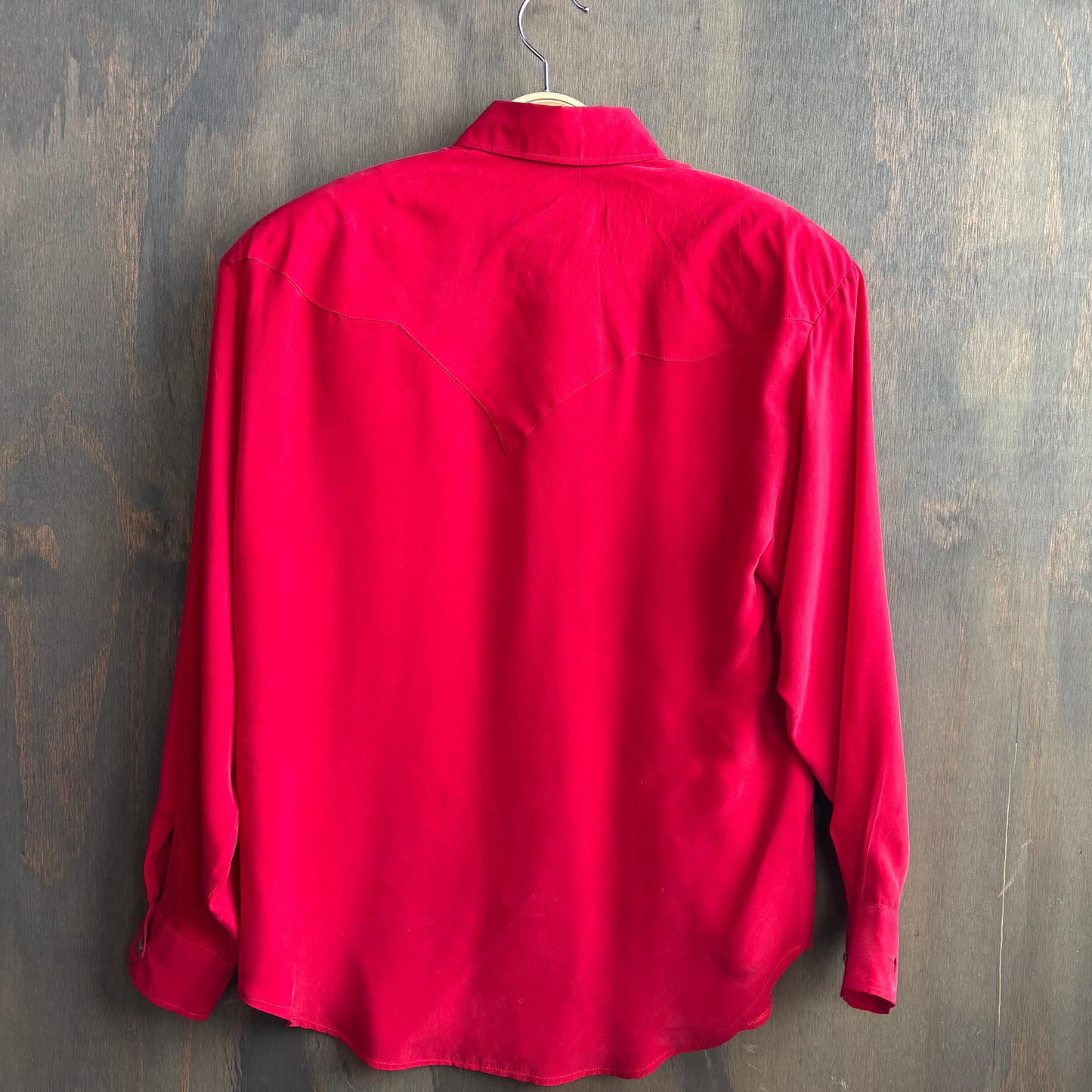 Longhorn Red Button Up with Decorative Buttons