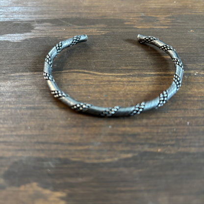 Silver Twist Cuff