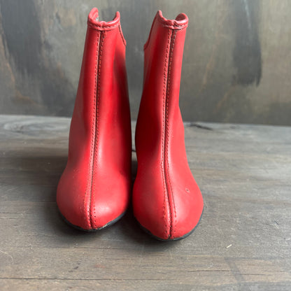 Kids Red Roper Boots