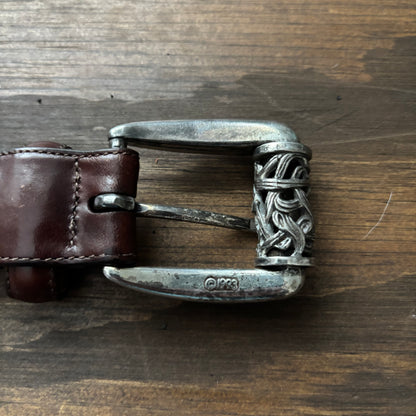Vintage Brighton Brown Leather Belt