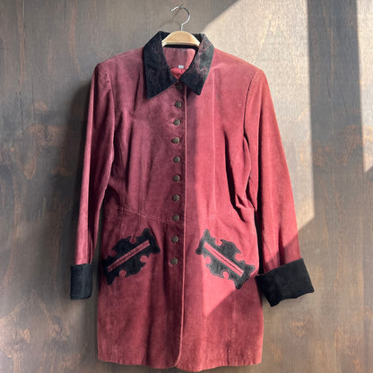 Scully Suede Maroon Jacket