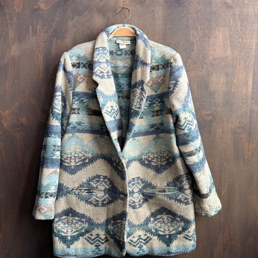 Hunter's Run Blue Southwestern Jacket