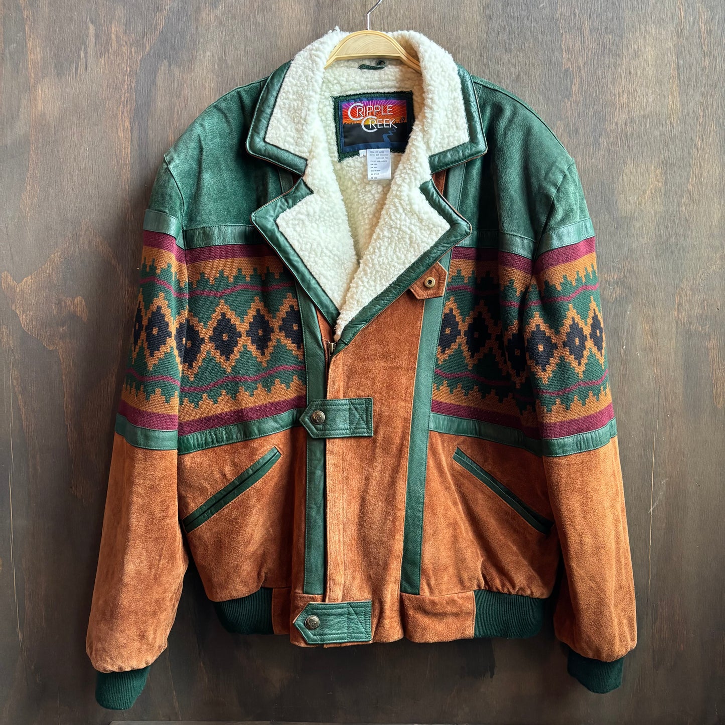 Cripple Creek Suede Bomber Jacket