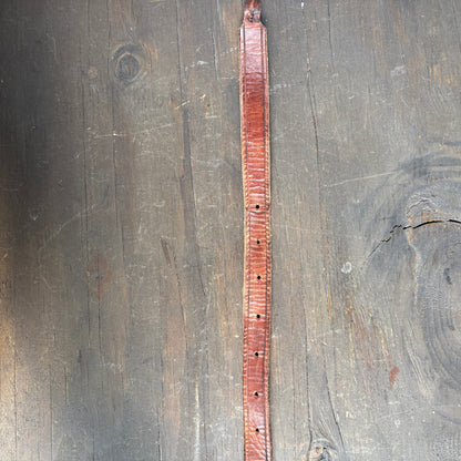 Brown Lether Belt with Decorative Buckle