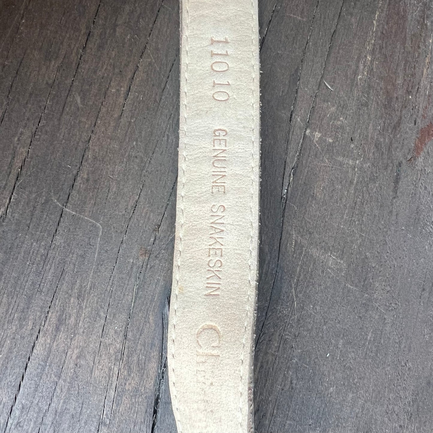 Christian Dior Genuine Snakeskin Belt