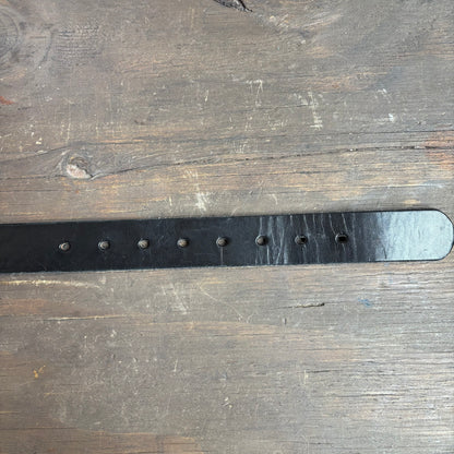 Black Leather Amish Made Belt