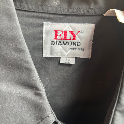 Ely Diamond Black Cavalry Bib Pearl Snap