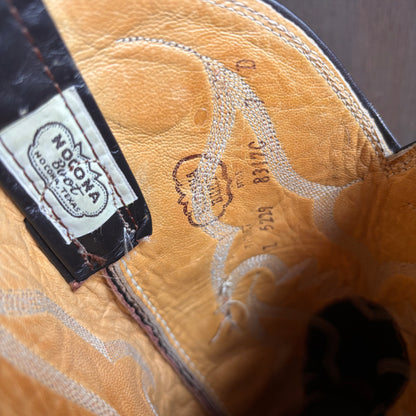 Vintage Nocona Two-Tone Reptile Foot Boots
