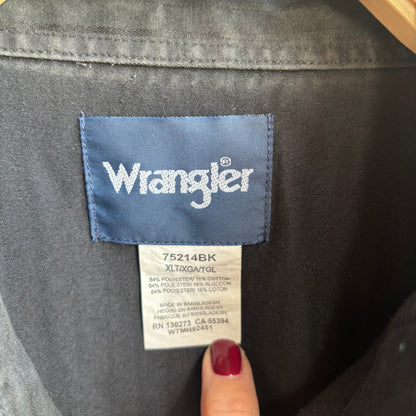 Wrangler Pinstripe Pearl Snap