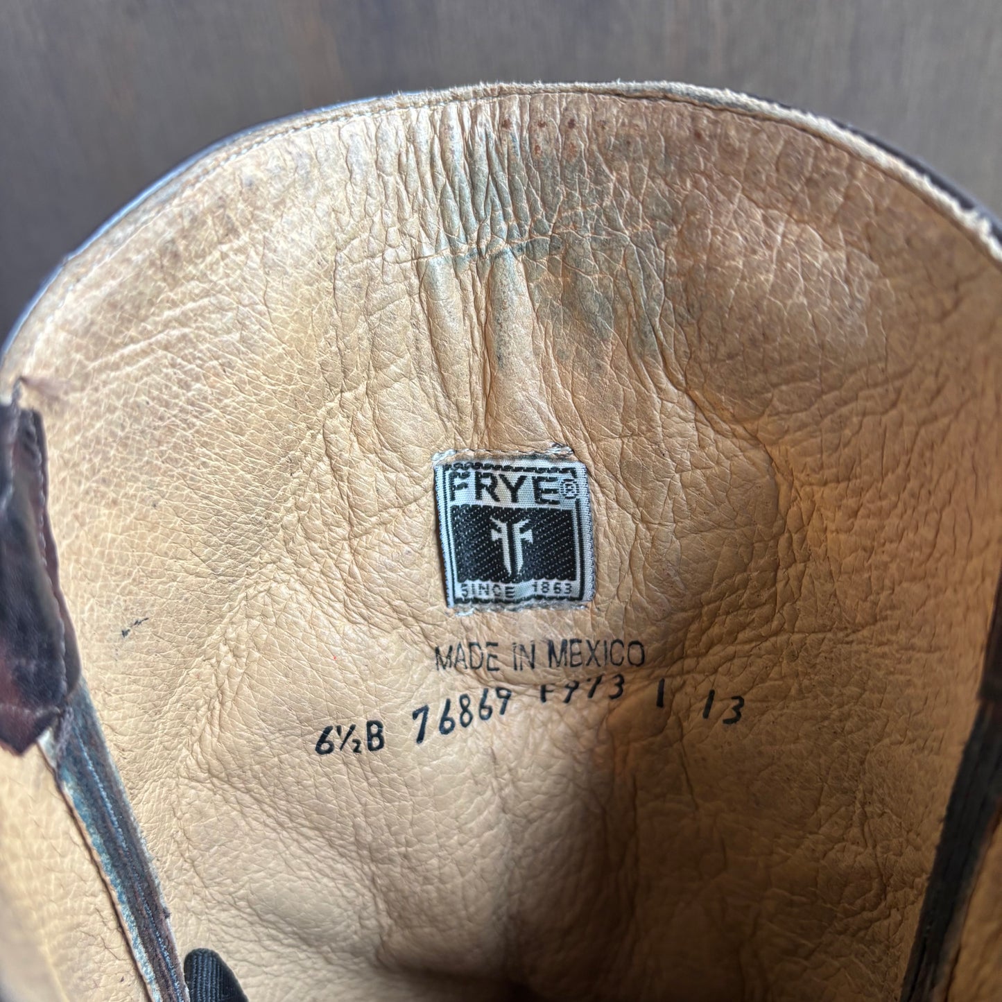 Frye Brown Motorcycle Boots