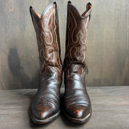 Texas Imperial Dark Brown Cowboy Boots