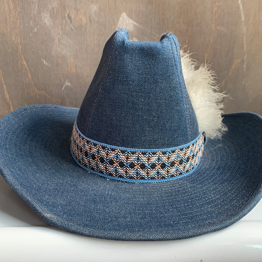 Denim Cowboy Hat
