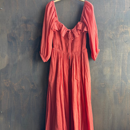 Free People Orange Boho Dress