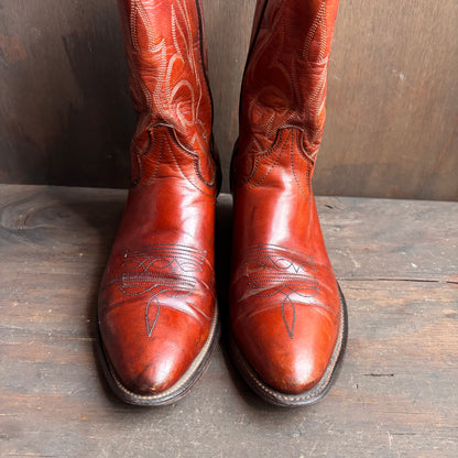 Vintage Laredo Cognac Leather Boots