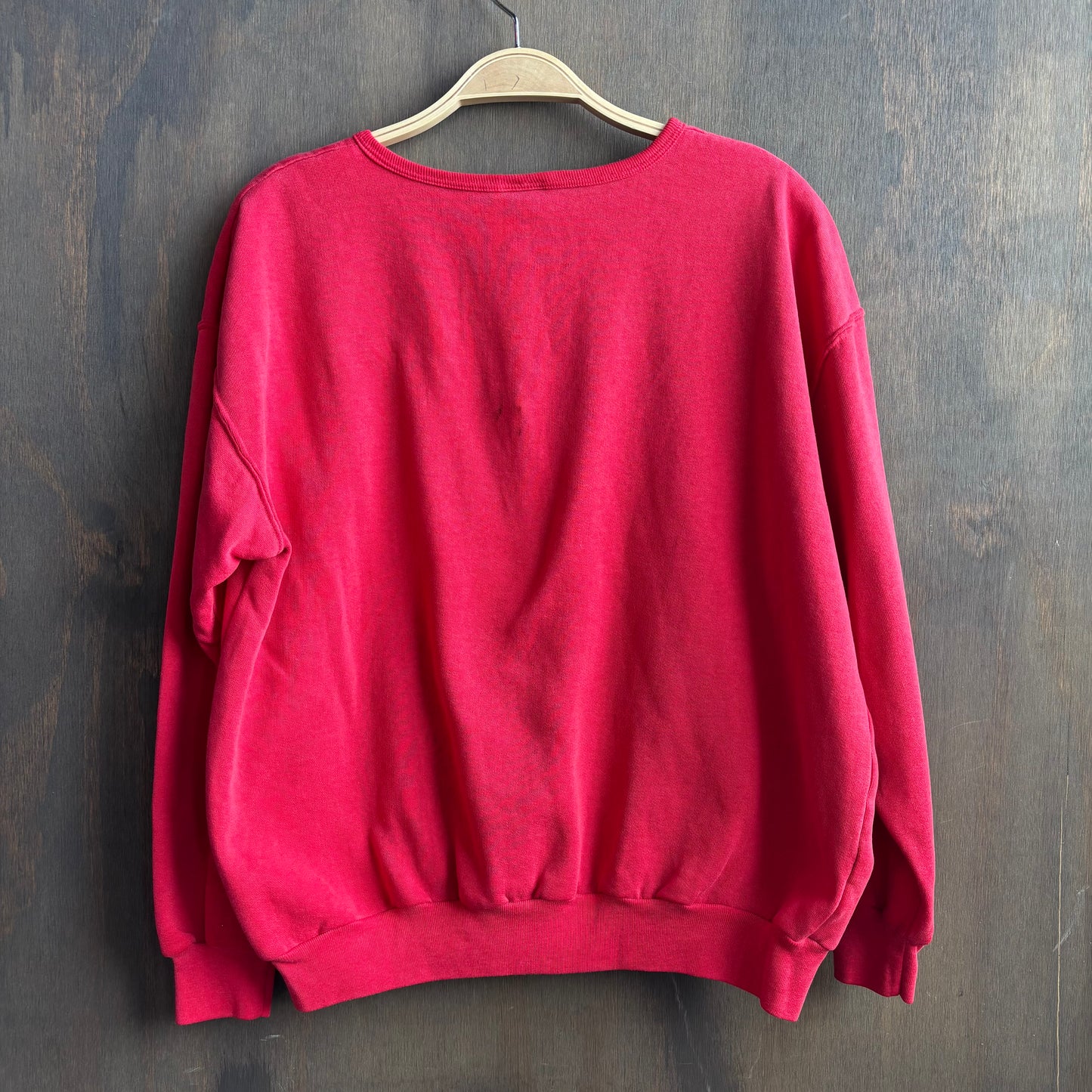 Custom Red Longhorn Skull Pulllover Sweatshirt