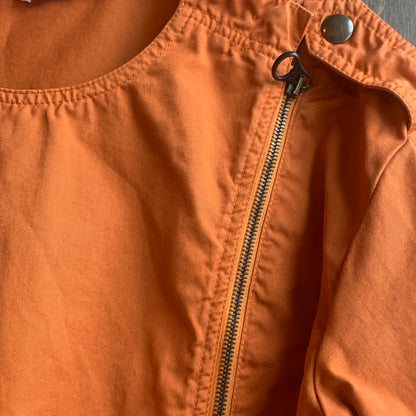 See by Chloé orange drop-waist dress