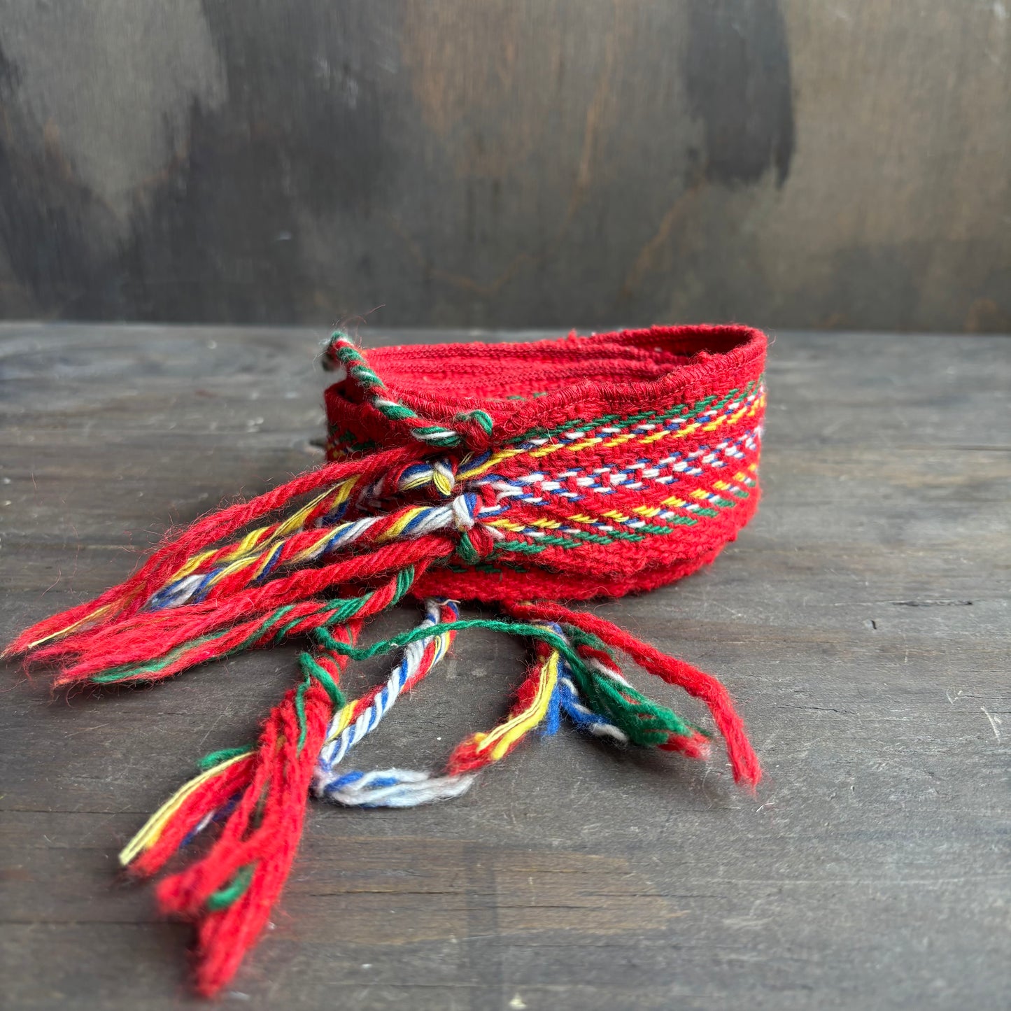 Red Woven Belt