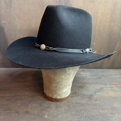 Bailey Black Hat with Concho Band