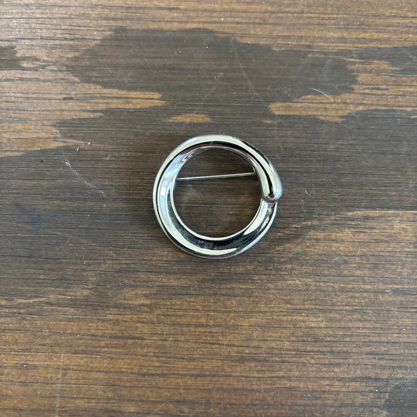 Silver Circle Pin
