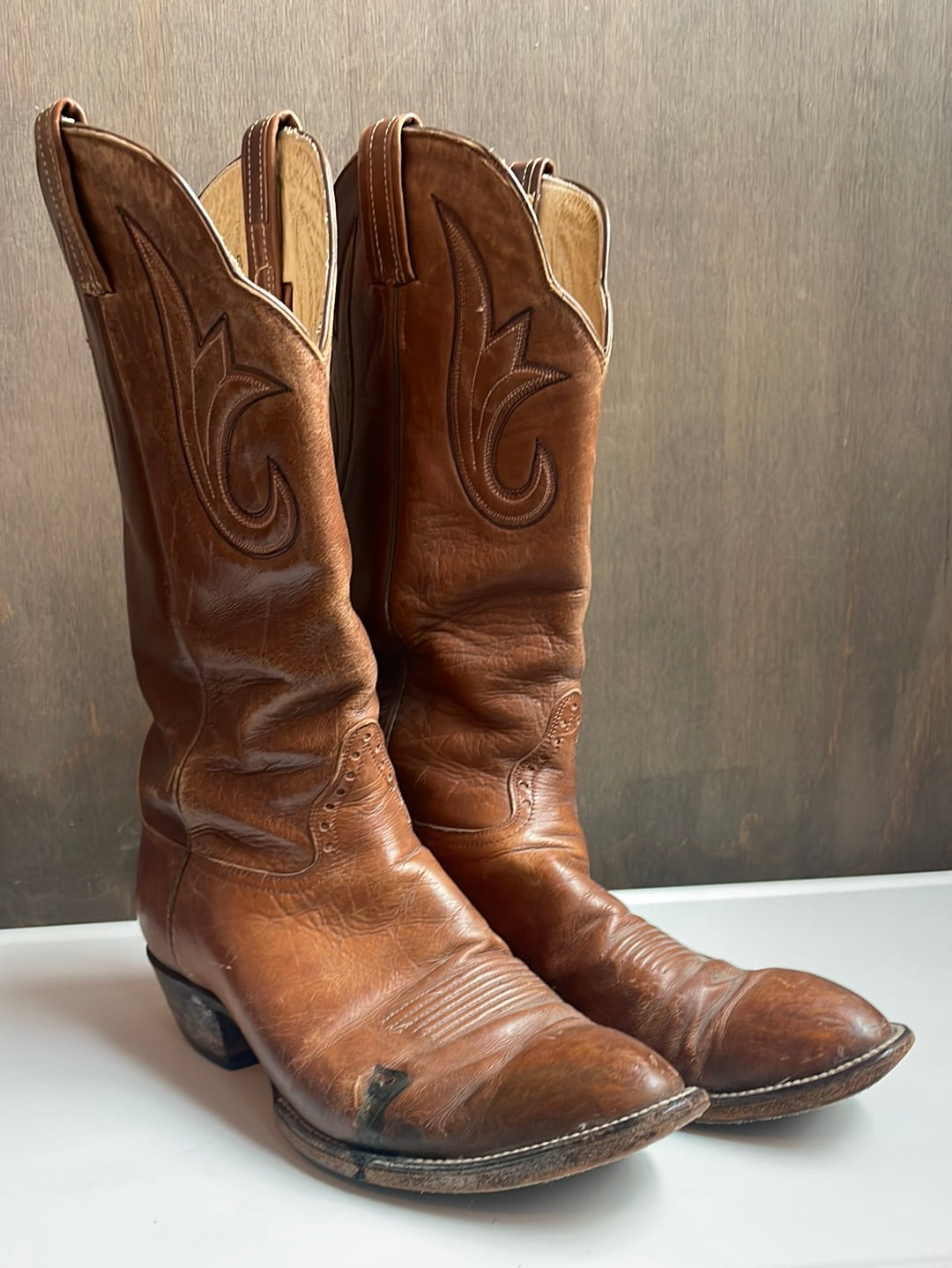 Vintage Hondo Brown Leather Boots